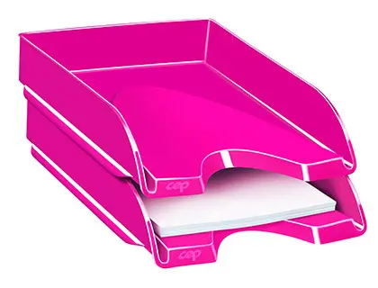 Imagen Bandeja sobremesa cep plastico rosa 257x348x66 mm