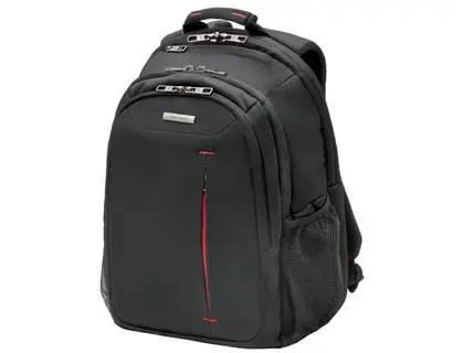 Imagen Mochila para portatil samsonite guardit 14" color negro con asa 4 bolsillos exteriores 190x295x430 mm