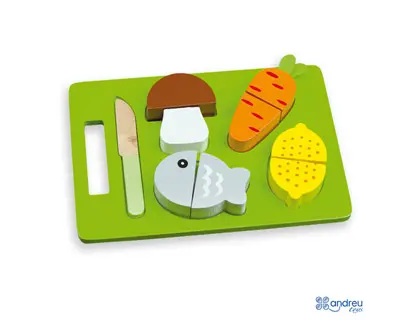 Imagen Juego ambitoys bandeja alimentos para cortar 21,4x15x3 cm