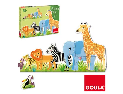 Imagen Puzzle goula xxl decreciente selva 16 piezas