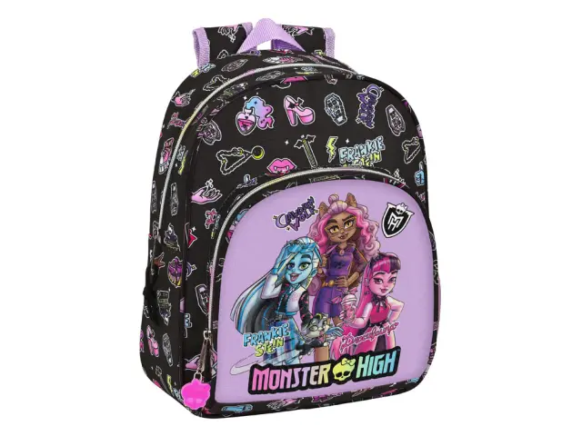 Imagen Mochila safta infantil adaptable a carro monster high creep 340x280x100 mm