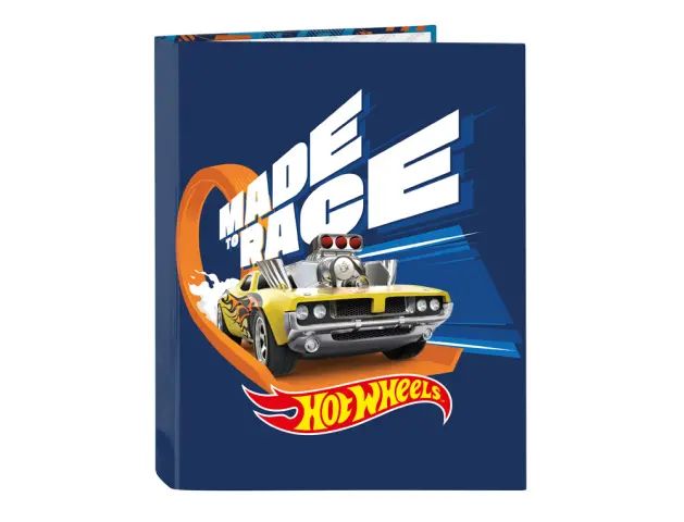 Imagen Carpeta safta carton folio 4 anillas mixtas hot wheels speed club