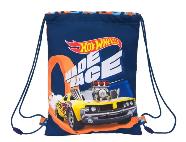 Imagen Saco plano safta junior hot wheels speed club 340x260x10 mm