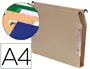 Imagen Carpeta colgante fade din a4 visor lateral 250x330x30 mm kraft 2