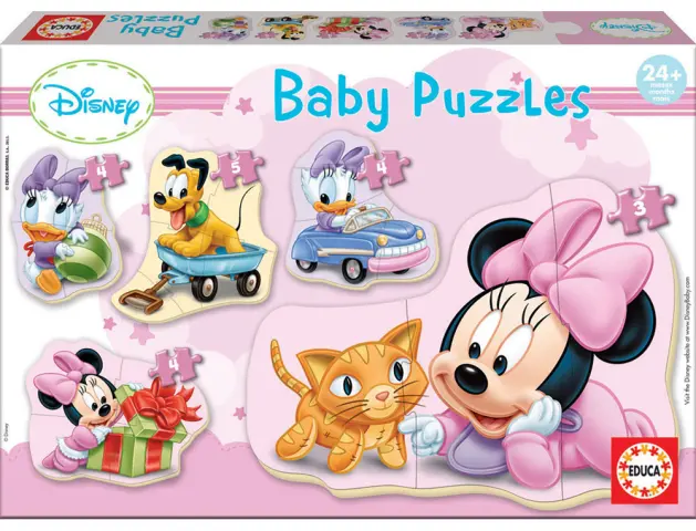 Imagen Puzle safta baby minnie mouse baby 3 a 5 piezas 5 unidades