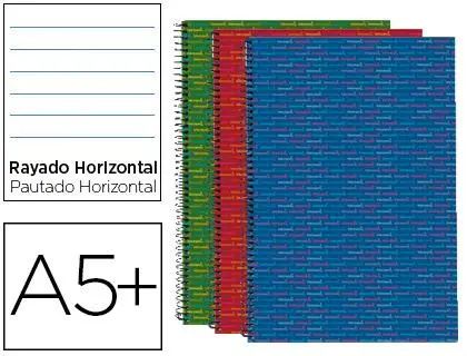Imagen Bloc Espiral Liderpapel 4 Hor 80H