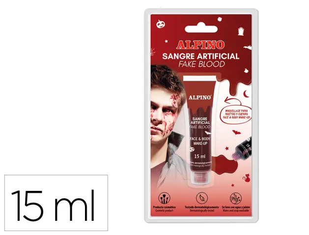 Imagen Maquillaje alpino sangre artificial tubo de 15 ml