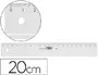 Imagen Regla m+r 20 cm plastico transparente 2