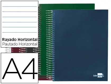 Imagen Bloc Espiral Liderpapel Rayado A4