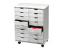 Imagen Mueble auxiliar fast-paperflow para oficina negro 16 cajones en 2 columnas gris5x382 71,5x58x34,3 cm 2