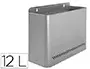 Imagen Papelera metalica 99 de pared 285x125x325 gris 2