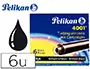 Imagen Tinta para plumas pelikan negra -caja 6 cartuchos 2