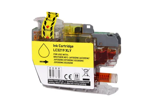 Imagen Brother Lc3219Xl V4 Amarillo Cartucho De Tinta Generico Lc3219Xly
