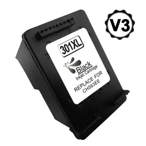 Imagen HP 301XL V3 NEGRO CARTUCHO DE TINTA GENERICO CH561EE/CH563EE