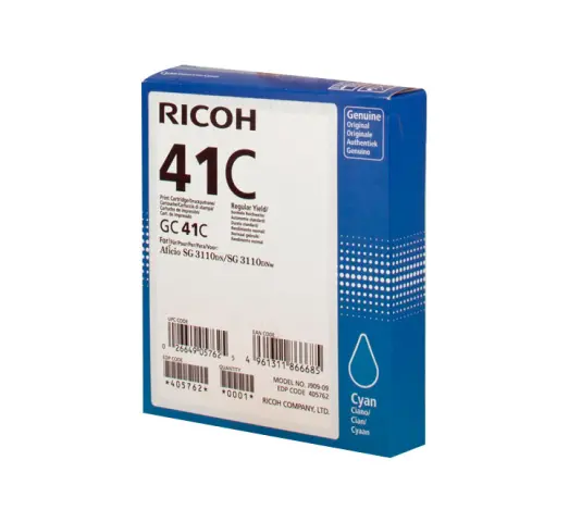 Imagen INK JET RICOH ORG. GC41C CYAN  2200 COPIAS