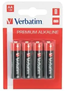 Imagen PILAS VERBATIM  ALCALINAS AA - LR6 - PACK 4 UDS