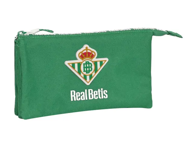 Imagen Bolso escolar portatodo safta triple reciclado real betis balompie 120x220x30 mm