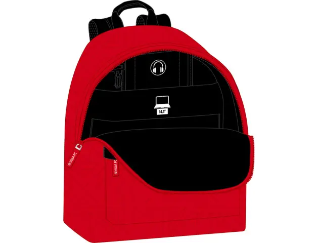 Imagen Mochila safta portatil 14,1" sevilla f.c. corporativa 410x310x160 mm 2