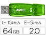 Imagen Memoria usb emtec flash c410 64 gb 2.0 verde 2