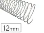 Imagen Espiral metalico q-connect blanco 64 5:1 12 mm 1mm caja de 200 unidades 2