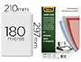 Imagen Tapa de encuadernacion fellowes din a4 pvc transparente cristal 180 micras pack de 100 unidades 2