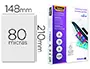 Imagen Bolsa de plastificar fellowes brillo din a5 80 micras pack 100 unidades 2