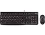 Imagen Set teclado + raton logitech mk120 usb con cable negro 2