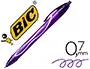 Imagen Boligrafo bic gelocity quick dry retractil tinta gel purpura punta de 0,7 mm 2